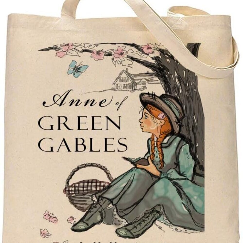 Literary Canvas Tote Bag Eco Friendly Book Design Unisex Market Bag